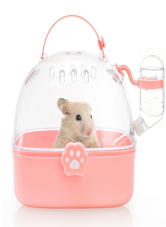 Acshio Hamster Carrier Cage, Portable Small Animal Carrier Cage with Water Bottle, Guinea Pig Outgoing Cage Hamster Travel Carry Case for Small Pets, Gerbils, Chinchillas, Dwarf Hamster - Image 1